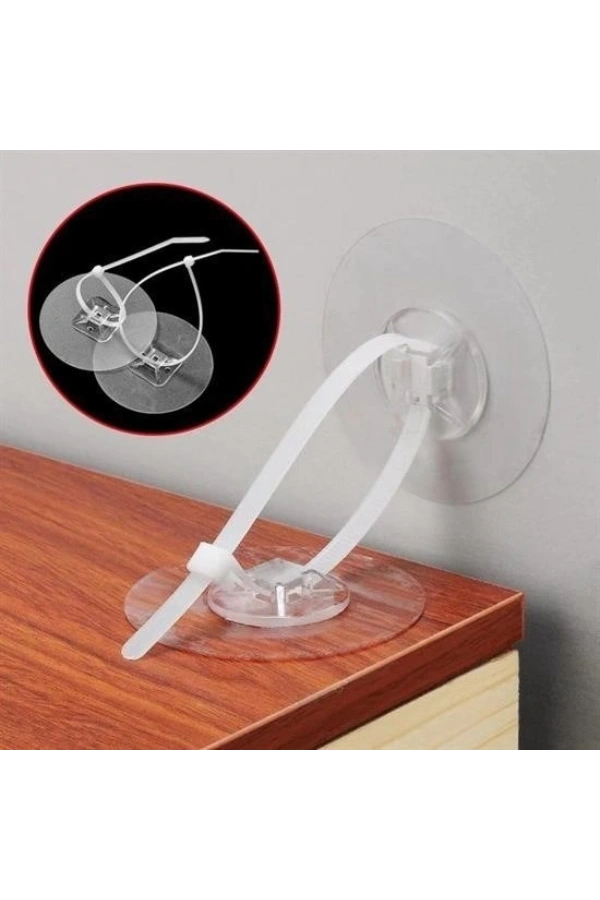 Bidebuvar Yapışkanlı Eşya Sabitleyici Aparat 1 Çift