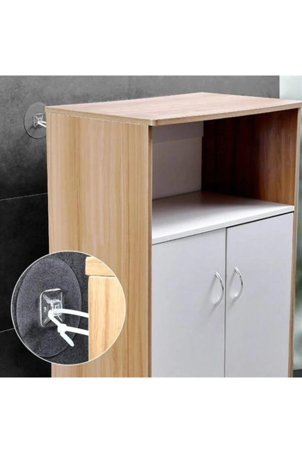 Bidebuvar Yapışkanlı Eşya Sabitleyici Aparat 1 Çift