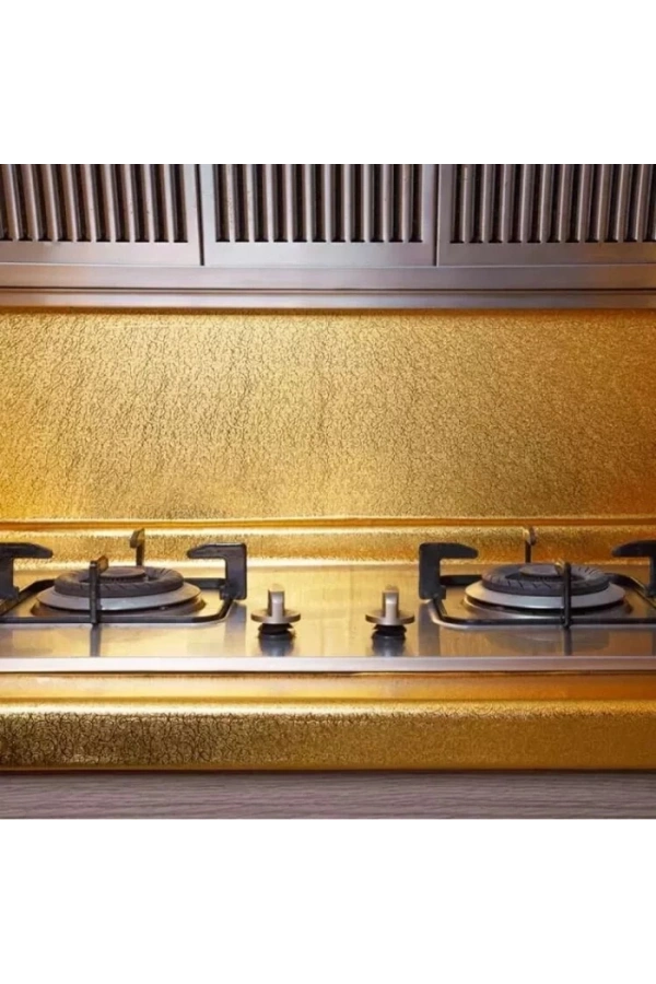 Bidebuvar Yapışkanlı Gold Mutfak Tezgah Folyosu