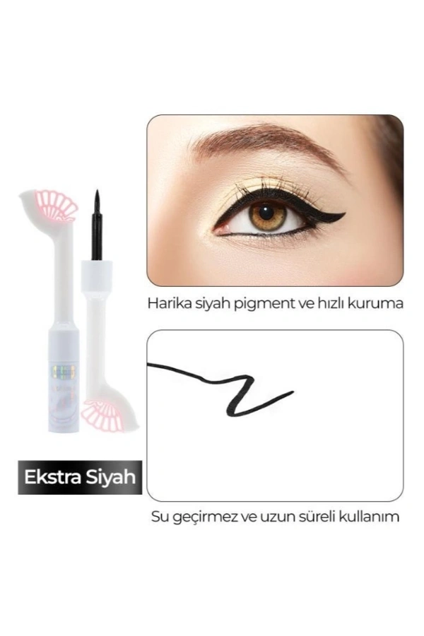 Bidebuvar Yaprak Figürlü Eyeliner
