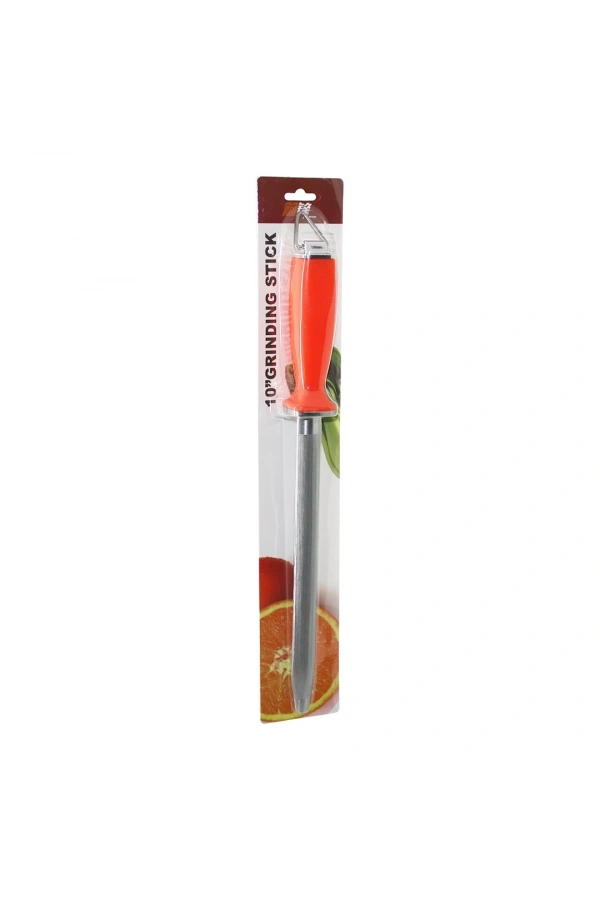 Bidebuvar Yassı Bıçak Bileyici - Metal - Asma Halkalı - 10 İnç