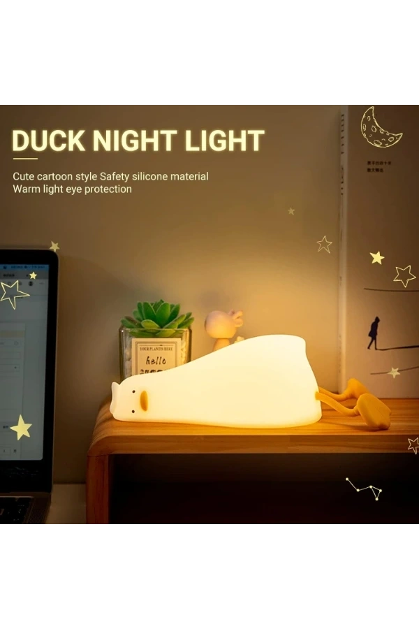 Bidebuvar Yatan Ördek Tasarımlı Gece Lambası
