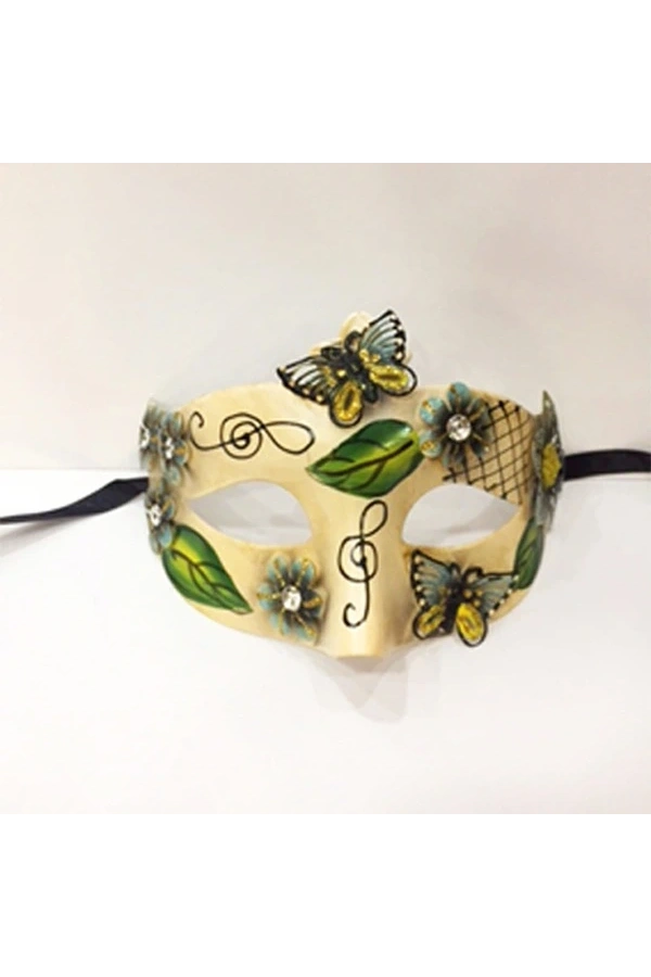 Bidebuvar Yeşil Kelebek Parti Maskesi