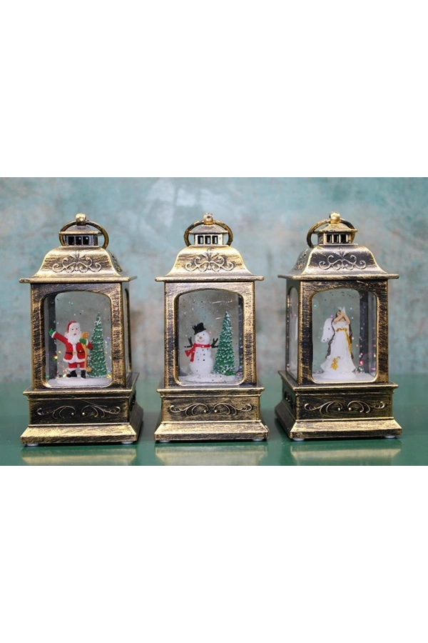 Bidebuvar Yılbaşı Temalı Işıklı Müzikli Kar Küresi Model 1