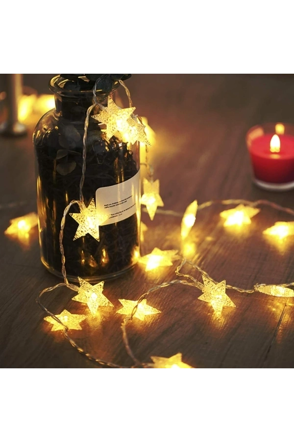 Bidebuvar Yıldız Tasarımlı 20 LED USB Aydınlatma