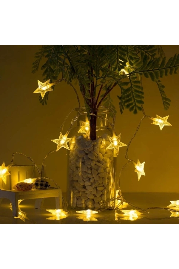 Bidebuvar Yıldız Tasarımlı 20 LED USB Aydınlatma