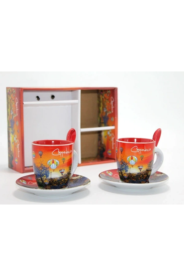 Bidebuvar Yöresel İkili Fincan Seti Model 3