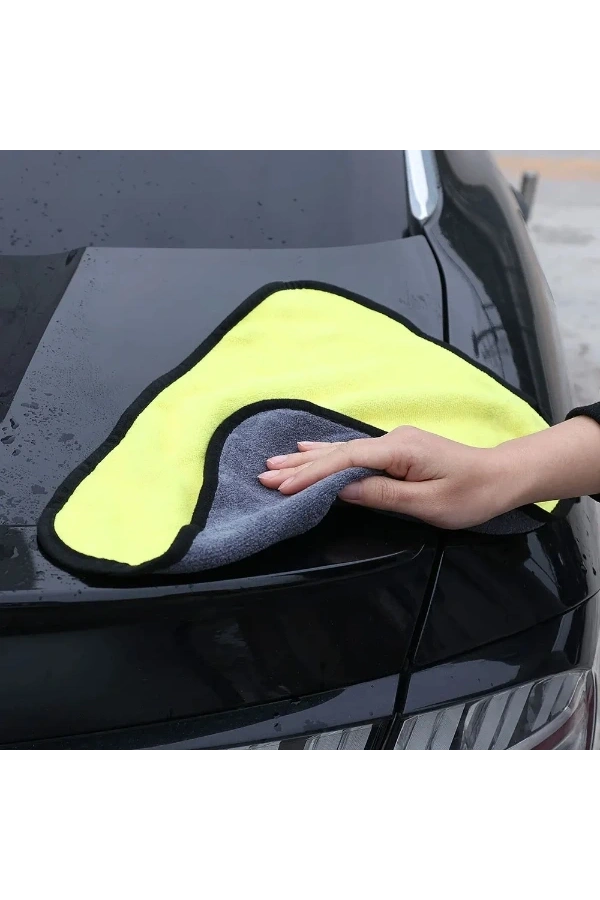 Bidebuvar Yünlü Mikrofiber Araba Temizlik Bezi 50x70 cm