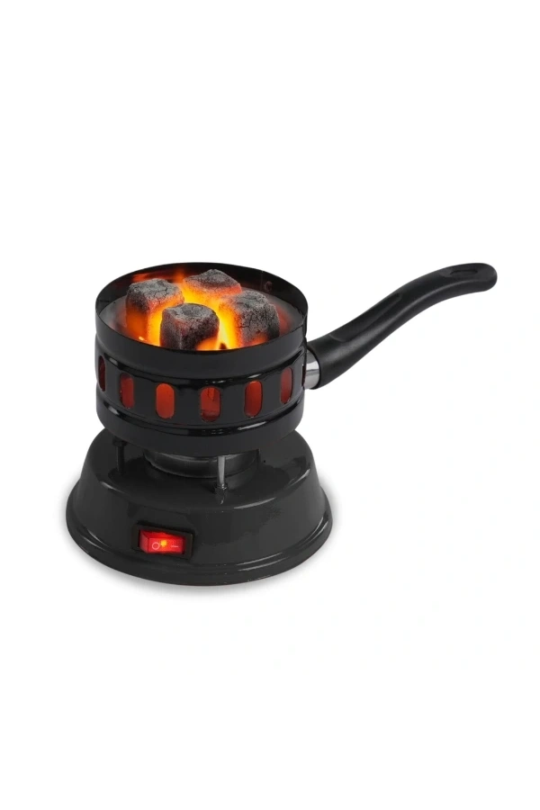 Bidebuvar Yuvarlak Galvaniz Elektrikli Nargile Köz Ocağı