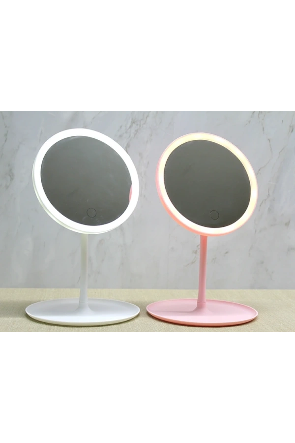 Bidebuvar Yuvarlak Ledli Makyaj Aynası