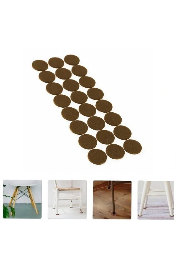 Bidebuvar Yuvarlak Mobilya Koruyucu Keçe 24lü Paket