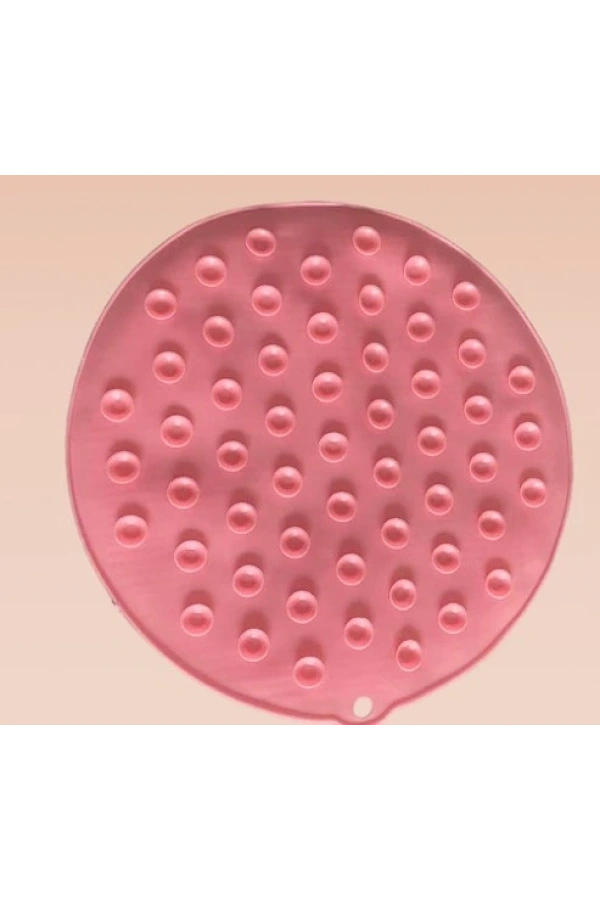 Bidebuvar Yuvarlak Vantuzlu Banyo Sırt Kese Matı 26 cm