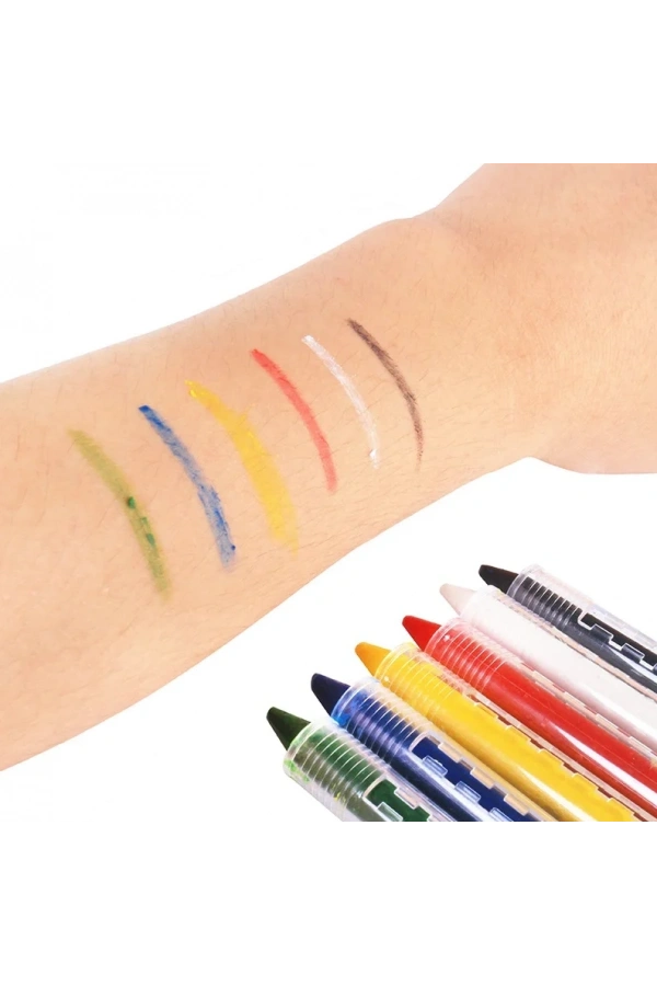 Bidebuvar Yüz Boyama Seti Kalemli 6 Renk