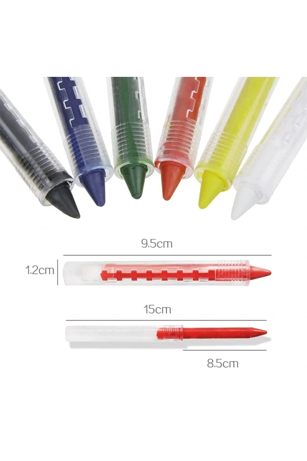 Bidebuvar Yüz Boyama Seti Kalemli 6 Renk