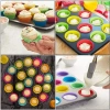 Bidebuvar 12li Silikon Muffin Kalıbı