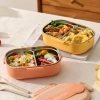 Bidebuvar 2 Bölmeli Yemek Kabı - 304 Paslanmaz Çelik - 900 ml