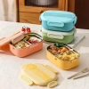 Bidebuvar 2 Bölmeli Yemek Kabı - 304 Paslanmaz Çelik - 900 ml