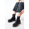 Bidebuvar 236-2011 Siyah Dalgıç Fermuarlı Günlük Kadın Bot