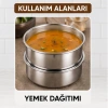 Bidebuvar 3lü Metal Sefer Tası - Paslanmaz Çelik - 16 cm