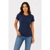 Bidebuvar 3’lü Kısa Kollu Bisiklet Yaka Basic Slim Fit T-Shirt - Mor - Petrol Mavisi - Hardal
