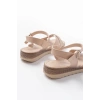 Bidebuvar 692-564 Nut Ortopedik Taban Çapraz Tokalı Kadın Sandalet