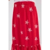 Bidebuvar 8010 Desenli Şifon Etek - A.Kırmızı