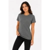 Bidebuvar Basic Tişört Bisiklet Yaka Kısa Kol Günlük Yazlık Slim Fit T-Shirt - Antrasit