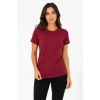 Bidebuvar Basic Tişört Bisiklet Yaka Kısa Kol Günlük Yazlık Slim Fit T-Shirt - Bordo