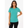 Bidebuvar Basic Tişört Bisiklet Yaka Kısa Kol Günlük Yazlık Slim Fit T-Shirt - Su Yeşili