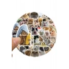 Bidebuvar Çılgın Kediler Macbook Notebook Tablet Telefon Ajanda Laptop Defter Sticker Seti