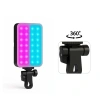 Bidebuvar Clip-Fill Taşınabilir Mini RGB Led Selfie Işığı