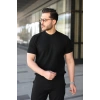 Bidebuvar Erkek Bisiklet Yaka Petek Dokulu Kısa Kollu Triko Tişört