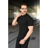 Bidebuvar Erkek Fitilli Bisiklet Yaka Kısa Kollu Tişört