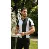 Bidebuvar Erkek Kısa Kollu Polo Yakalı Blok Desenli Triko Bluz