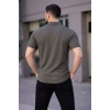 Bidebuvar Erkek Waffle Kumaş Kısa Kollu Düğmeli Açık Yaka Regular Fit Gömlek - Haki