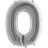 Bidebuvar Gümüş Rengi Folyo Balon 1 Metre