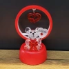 Bidebuvar Işıklı Kırmızı I Love You Ayıcık