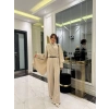 Bidebuvar Kadın Uzun Kollu şal Detaylı Bluz Ve Pantolon Ikili Takım