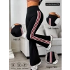 Bidebuvar Kadın Yüksek Bel Yan şerit Detaylı Ispanyol Paçalı Dalgıç Pantolon