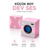 Bidebuvar Mini Taşınabilir Hoparlör - Type C (USB-C) Şarj - Güçlü Bass - Küp Tasarım