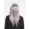 Bidebuvar Platin Gri Gümüş Uzun Parti Peruğu