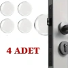 Bidebuvar Şeffaf Silikon Mobilya ve Kapı Durdurucu Darbe Pedi 4lü Set
