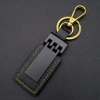Bidebuvar Siyah Gold Deri Metal Anahtarlık