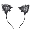 Bidebuvar Siyah Kedi Dantel Taç + Eldiven Seti – Parti, Dans ve Kostüm Kombini