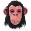 Bidebuvar Siyah Saçlı Lateks Şempanze Maskesi