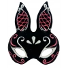 Bidebuvar Siyah Süet Tavşan Maskesi Simli
