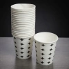 Bidebuvar Siyah Yıldız Desenli Karton Bardak - 7 Oz - 50li Paket
