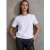 Bidebuvar Unisex Kısa Kollu Bisiklet Yaka Basic Viskon Bluz