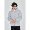 Bidebuvar Unisex Tam Fermuarlı Kapşonlu  SweatShirt - Gri
