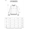 Bidebuvar Unisex Üç İplik Parçalı Yakalı SweatShirt - Kırmızı
